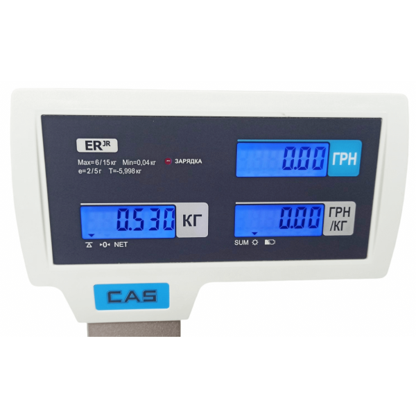 Ваги торгові CAS PR II P зі стійкою з LCD